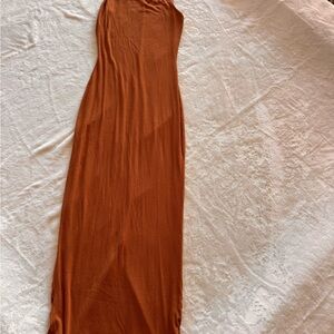 See You Monday Rust Maxi Dress